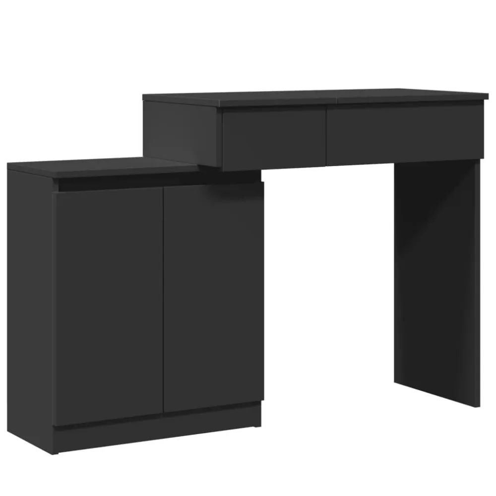 Poste de Jardim Toucador com LED 115x37x110,5 cm preto