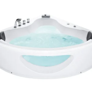 Whirlpool Corner Bath LED 1900 x 1380 mm cm Pérola TOCOA