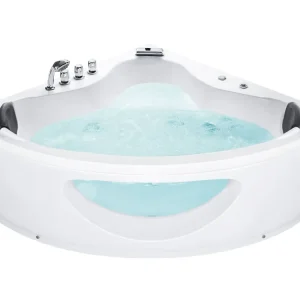 Whirlpool Corner Bath LED 1900 x 1380 mm cm Pérola TOCOA