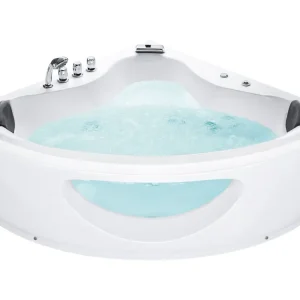 Whirlpool Corner Bath LED 2050 x 1460 mm Pérola TOCOA