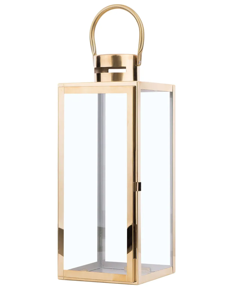 Lanterna decorativa dourada 34 cm CYPRUS com Grau de Proteção IP67