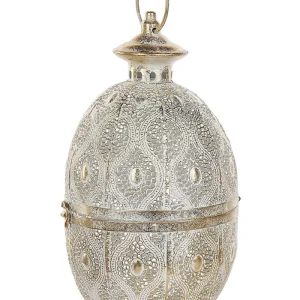 Lanterna decorativa em metálico dourado 34 cm AMORGOS