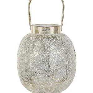 Lanterna decorativa em metálico dourado 30 cm LANTAU