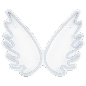 Abajur de Papel Angel Wings LED Neon Wall Sign Pérola GABRIEL