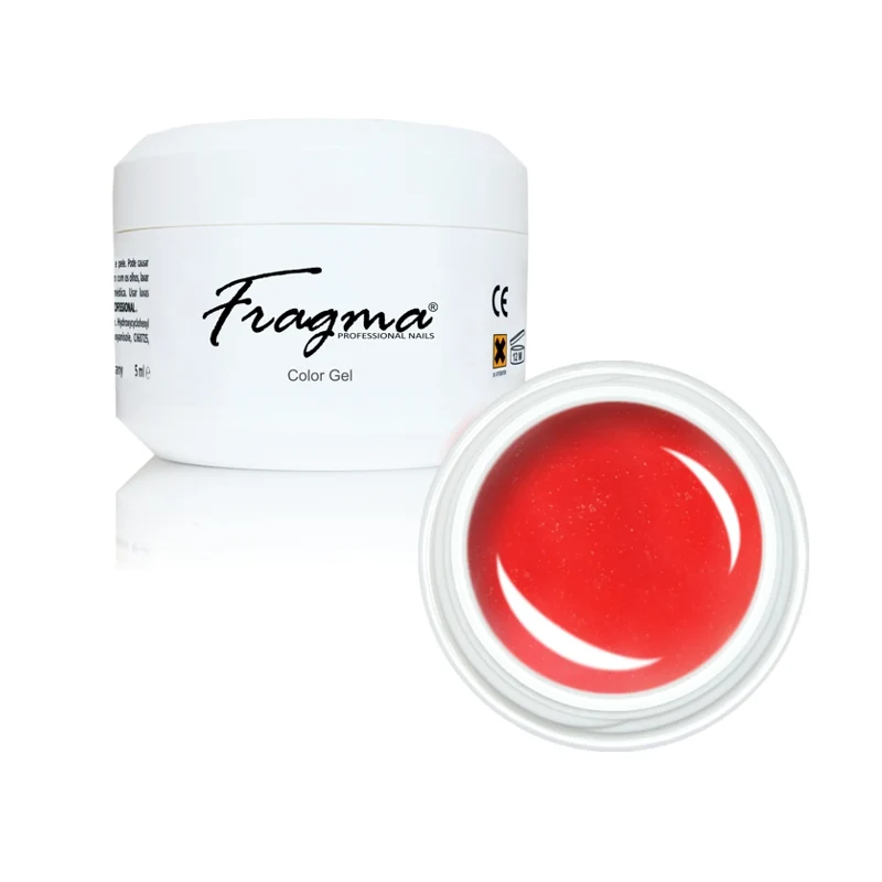 FRAGMA® Color Gel Neon Glitter Rubro 5ml
