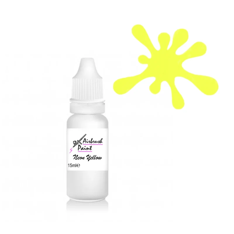 Tinta Aerografia Neon Amarelo 15ml
