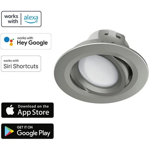 Foco de Teto WiFi Hama 00176608 | G | 5 W | Cinzento com Sensor de Movimento
