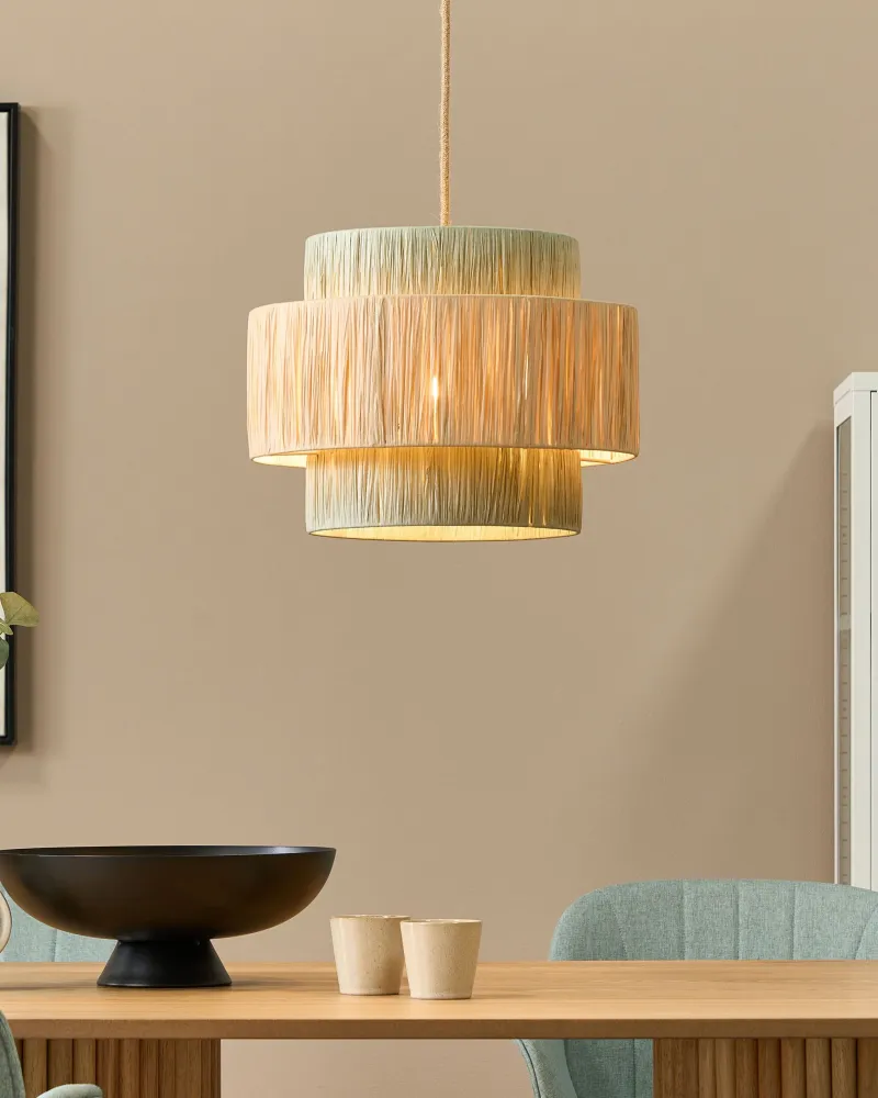 Lâmpada LED de Alta Eficiência Paper Pendant Lamp Autêntico and Green PALBRA