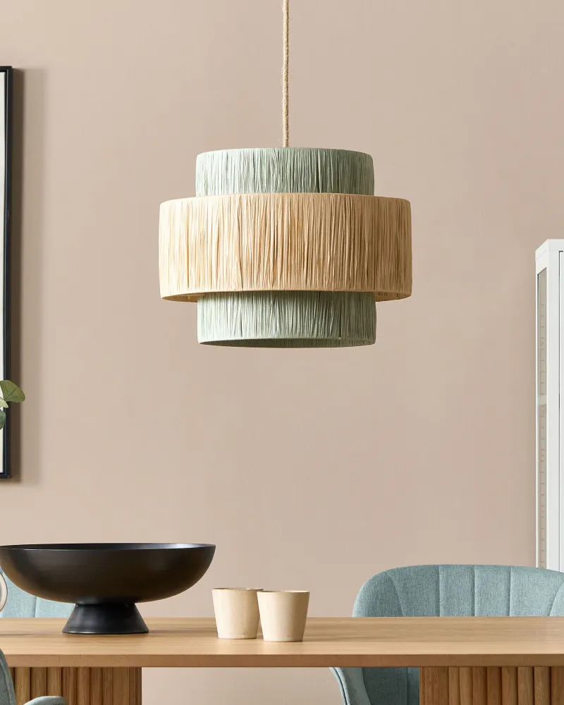Lâmpada LED de Alta Eficiência Paper Pendant Lamp Autêntico and Green PALBRA