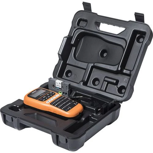 Máquina Rotuladora Profissional Brother PT-E110VP - Laranja | Design Escandinavo