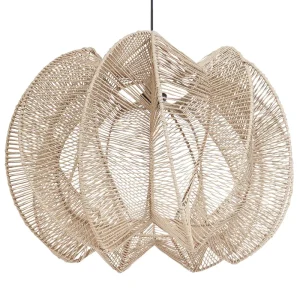 Paper Rope Pendant Lamp Espontâneo MANINGA com Suspensão Ajustável