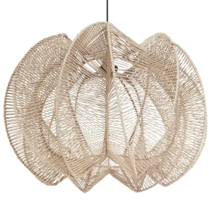 Paper Rope Pendant Lamp Espontâneo MANINGA com Suspensão Ajustável