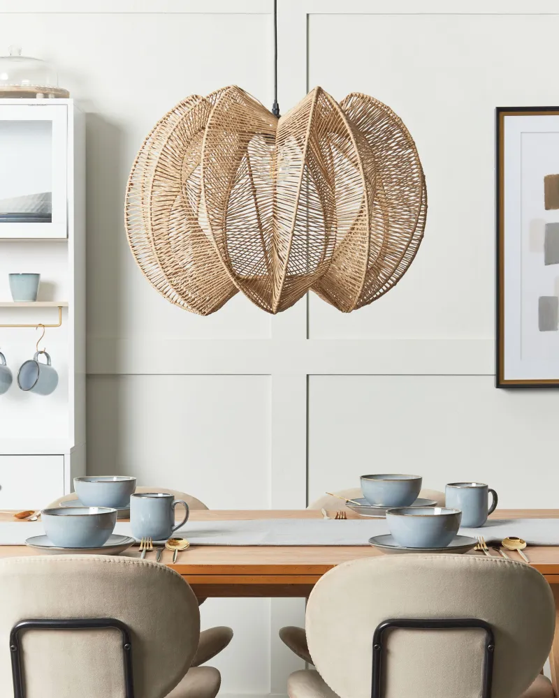 Paper Rope Pendant Lamp Espontâneo MANINGA com Suspensão Ajustável