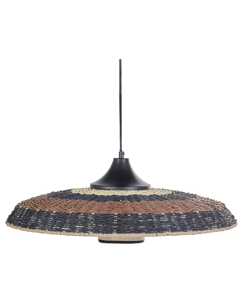 Paper Rope Pendant Lamp Multicolour CUANDO Estilo Vintage