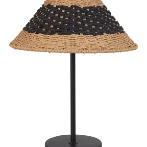 Paper Rope Table Lamp Beige and Preto MOMBA