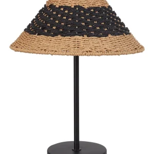 Paper Rope Table Lamp Beige and Preto MOMBA