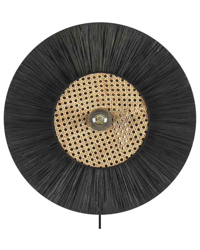 Paper Wall Lamp ⌀ 50 cm Negro YAAPI