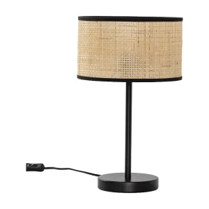 Abajur de mesa Kasuki de vime orgânico, diâmetro 42 cm