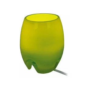 Abajur TOSEL SYMPHONIE tecido cônico azul D30 x H50 cm com Controle de Intensidade