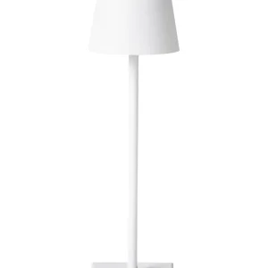 Candeeiro de mesa sem fios em metálico branco VALIRA