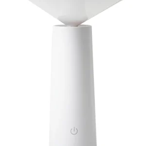 Candeeiro de mesa sem fios em metálico branco LEVIRA