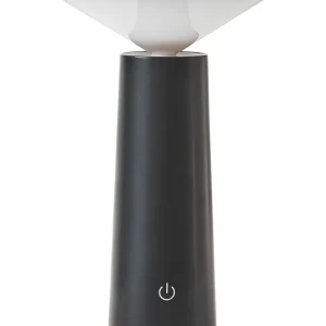 Candeeiro de mesa sem fios em metálico preto LEVIRA