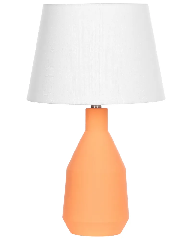 Design Moderno Candeeiro de mesa em cerâmica laranja 53 cm LAMBRE