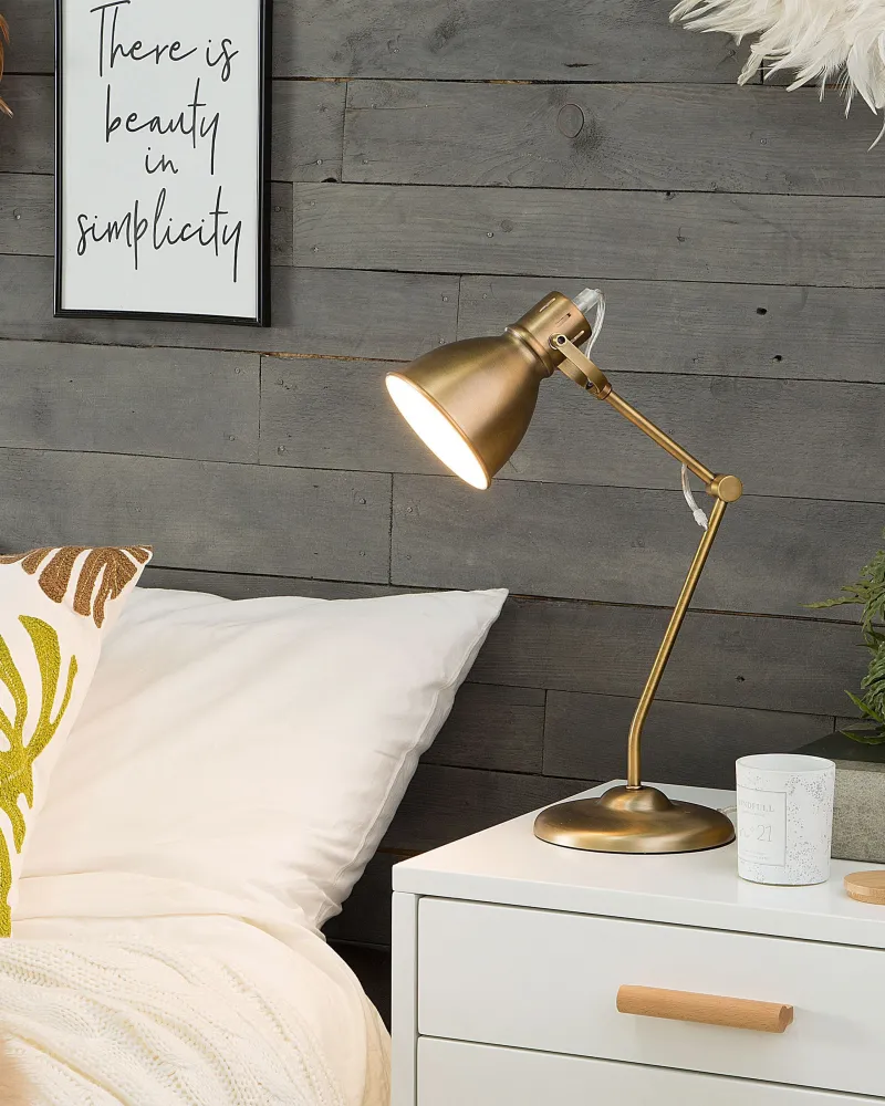 Design Moderno Metal Desk Lamp Latão MONSAN