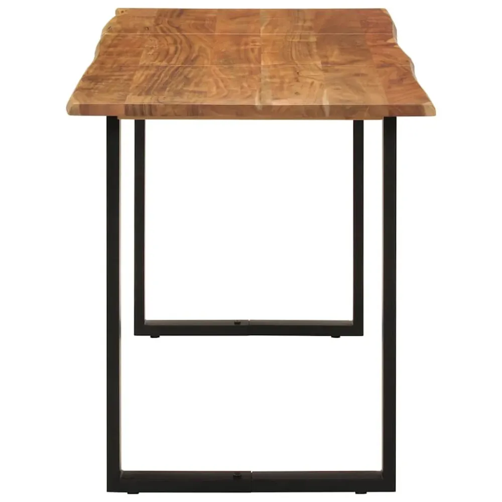 Dicroica de Embutir Mesa de jantar 140x70x76 cm madeira de acácia maciç