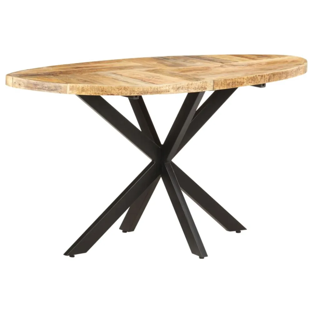 Dicroica de Embutir Mesa de jantar redonda 100x100x75cm madeira de mangueira áspera