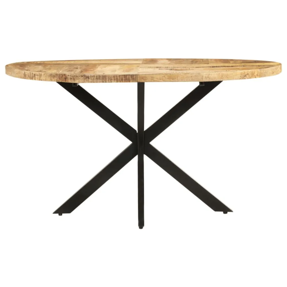 Dicroica de Embutir Mesa de jantar redonda 100x100x75cm madeira de mangueira áspera