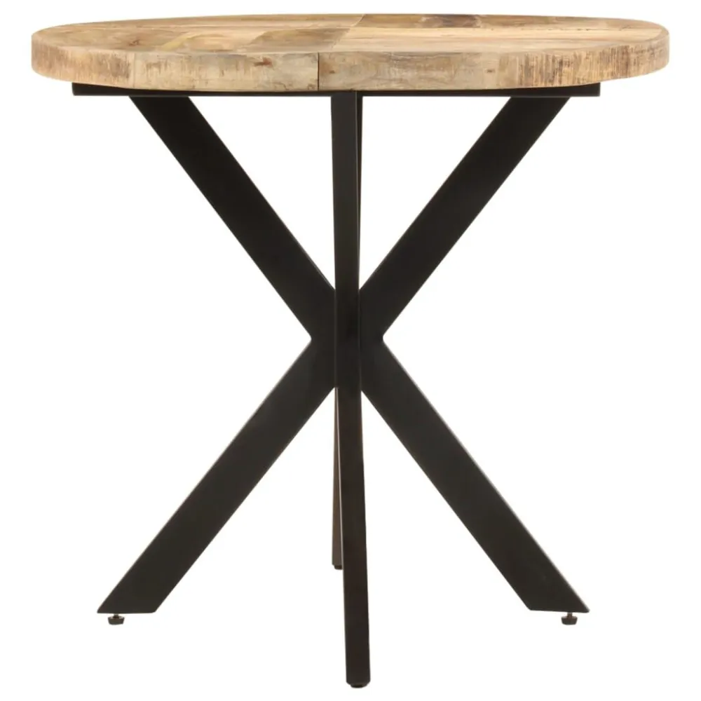 Dicroica de Embutir Mesa de jantar redonda 100x100x75cm madeira de mangueira áspera