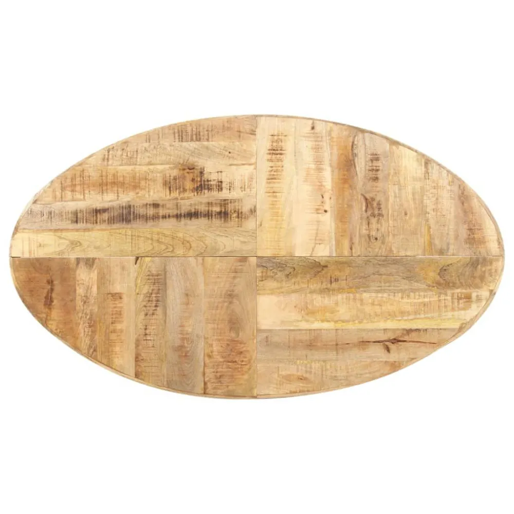 Dicroica de Embutir Mesa de jantar redonda 100x100x75cm madeira de mangueira áspera