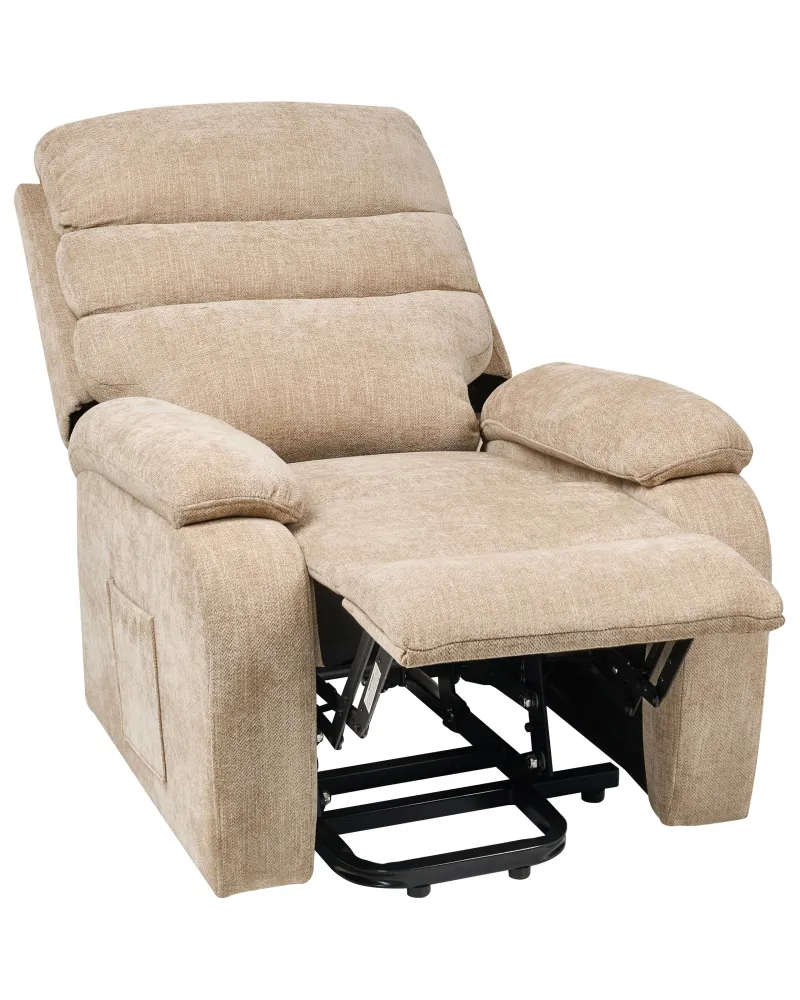 Electric Recliner Chair RISE Fabric Cor creme