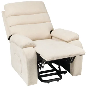 Electric Recliner Chair RISE Fabric Light Tom neutro