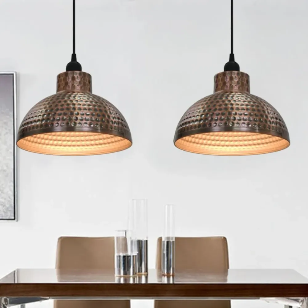 Lâmpada de Leitura Lâmpadas de teto, 2 pçs semi-esféricas, cobre