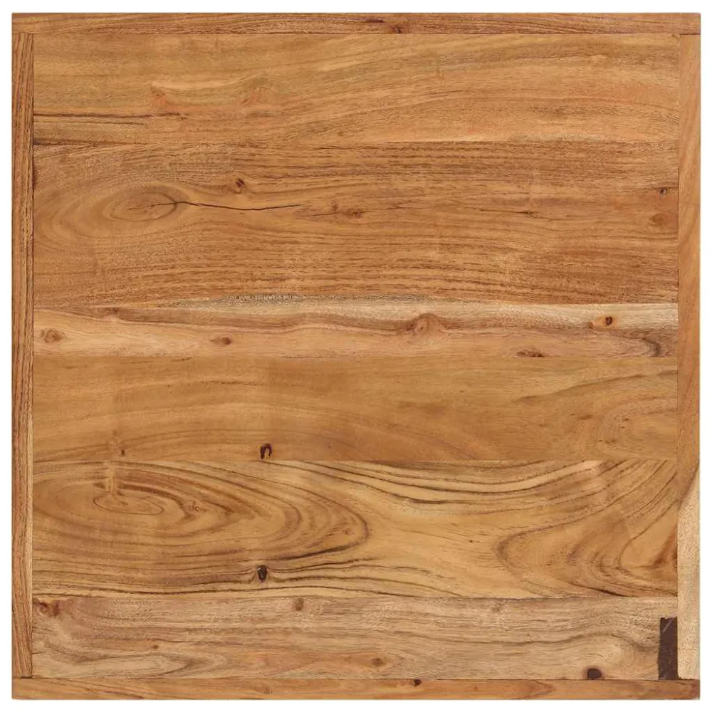 Premium Iluminação Mesa de bar 55x55x107 cm madeira de acácia maciç e ferro