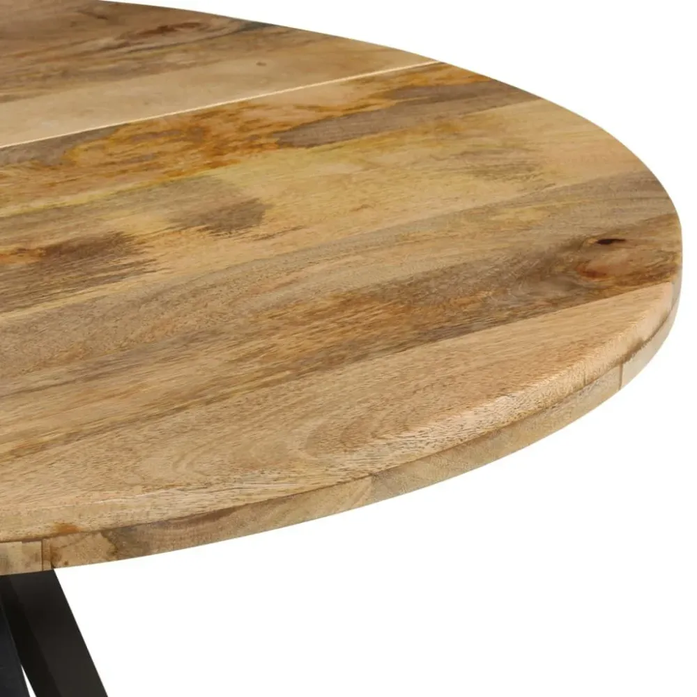 Premium Iluminação Mesa de jantar 110x75 cm madeira de mangueira maciç