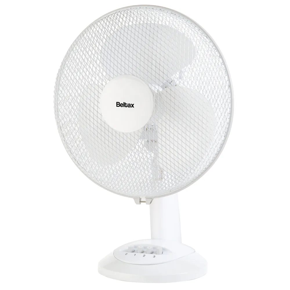Ventoinha de Mesa Beltax BTF4020 | 30cm, 3 velocidades, Oscilação com Base E27