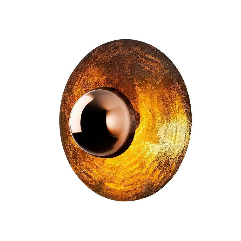 Profissional IP44 Luminária de parede Jerelis D38cm Metálico Cobre