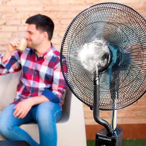 Abajur de Mesa Ventoinha de Pé Nebulizadora Cecotec EnergySilence 590 FreshEssence | 40 Cm | 90 W - Preto