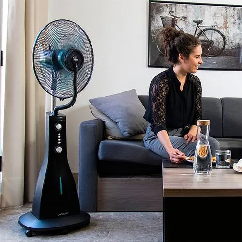 Abajur de Mesa Ventoinha de Pé Nebulizadora Cecotec EnergySilence 590 FreshEssence | 40 Cm | 90 W - Preto