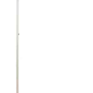 Bulbo de Vidro Fosco Candeeiro de pé LED em metálico prateado 194 cm SAGITTA