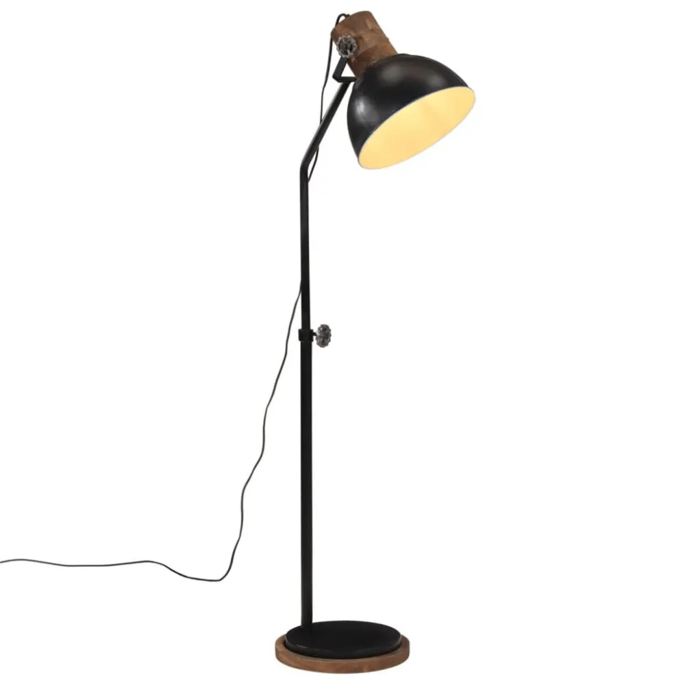 Candeeiro de pé 25 W 30x30x100-150 cm E27 preto (Modelo A19)