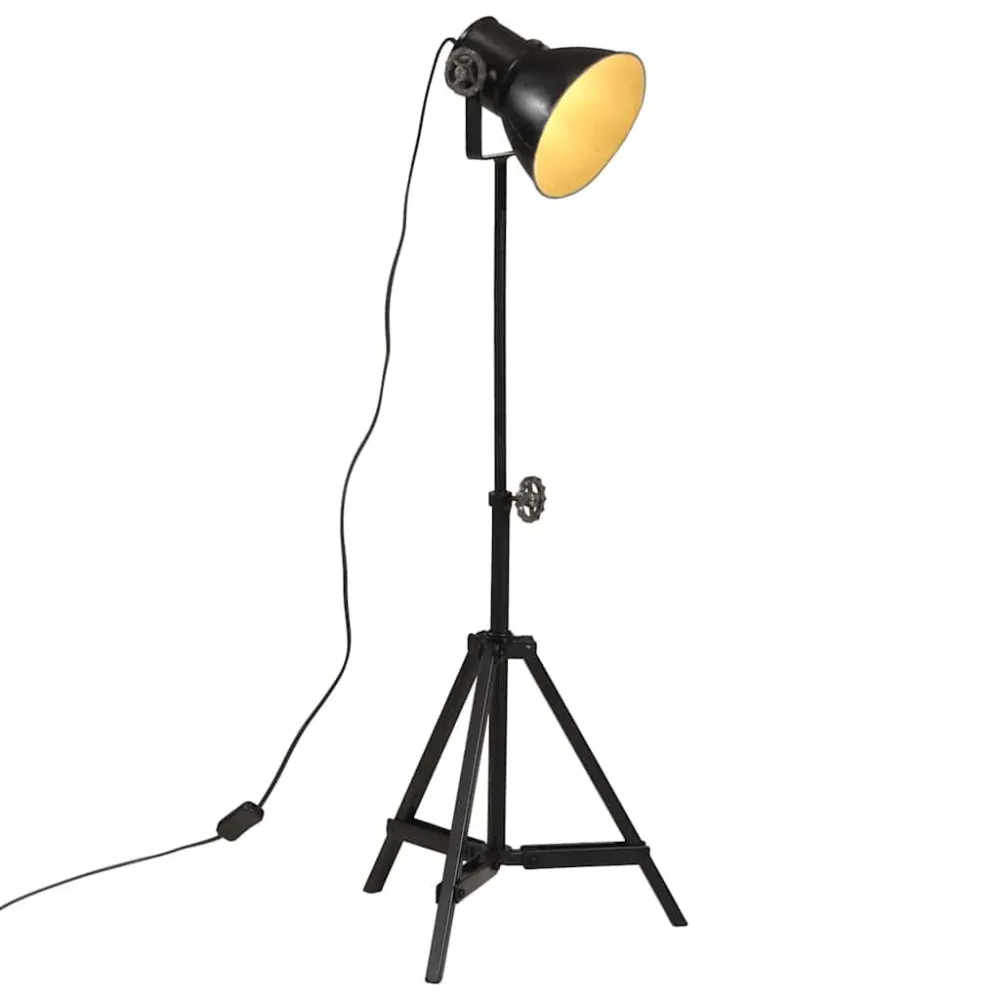 Candeeiro de pé 25 W 35x35x65/95 cm E27 preto com 5 Anos de Garantia