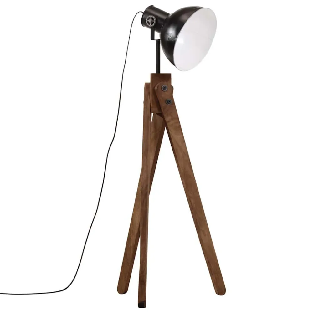 Candeeiro de pé 25 W 45x45x120 cm E27 preto com Luz Quente 2700K