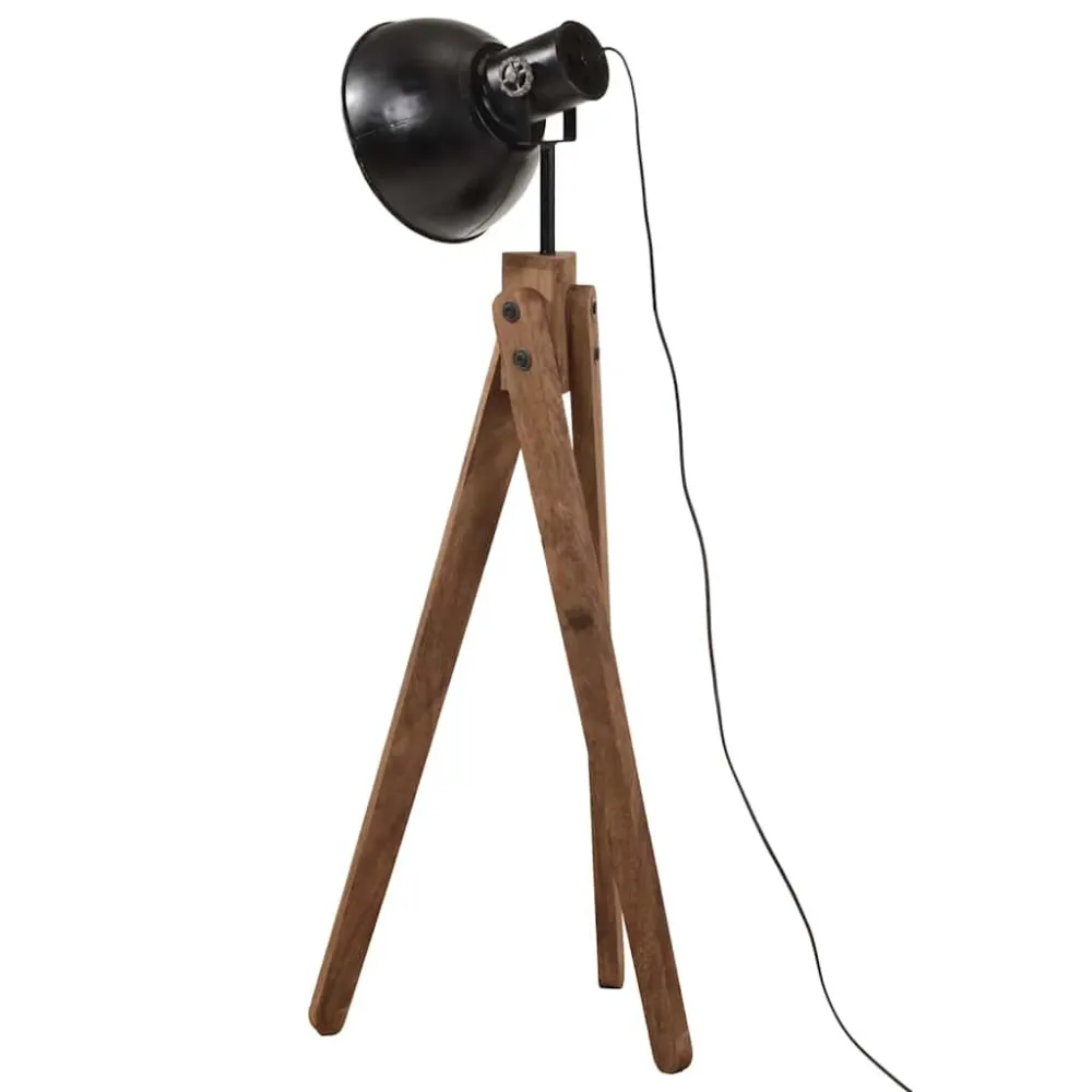 Candeeiro de pé 25 W 45x45x120 cm E27 preto com Luz Quente 2700K