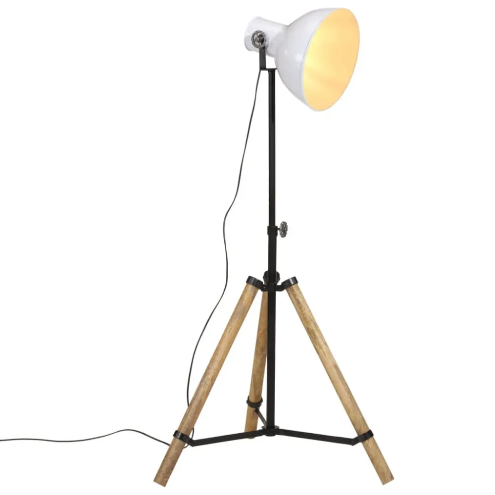 Candeeiro de pé 25 W 75x75x90-150 cm E27 branco com Garantia
