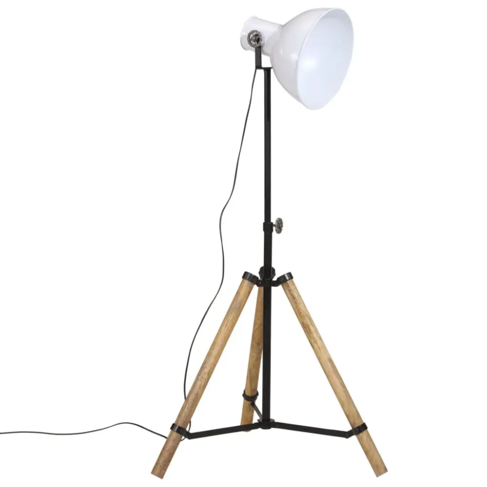 Candeeiro de pé 25 W 75x75x90-150 cm E27 branco com Garantia