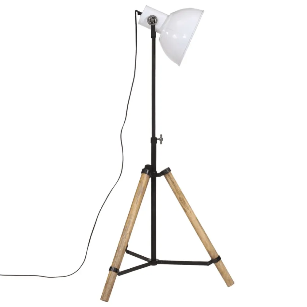 Candeeiro de pé 25 W 75x75x90-150 cm E27 branco com Garantia